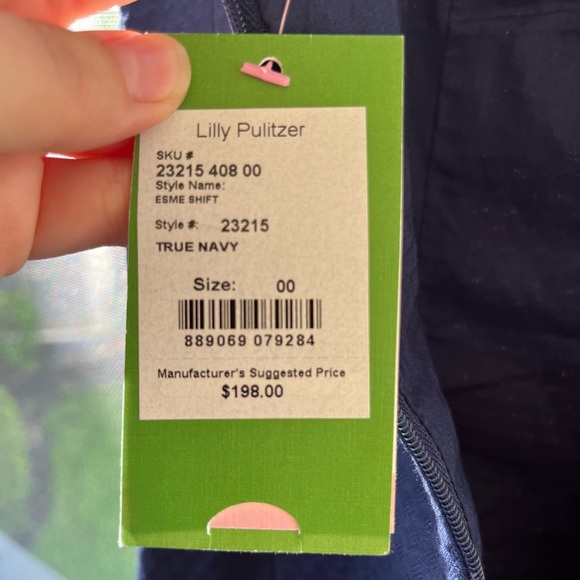 Lilly Pulitzer Esme Shift Navy & Gold Sleeveless Dress - Picture 3 of 6